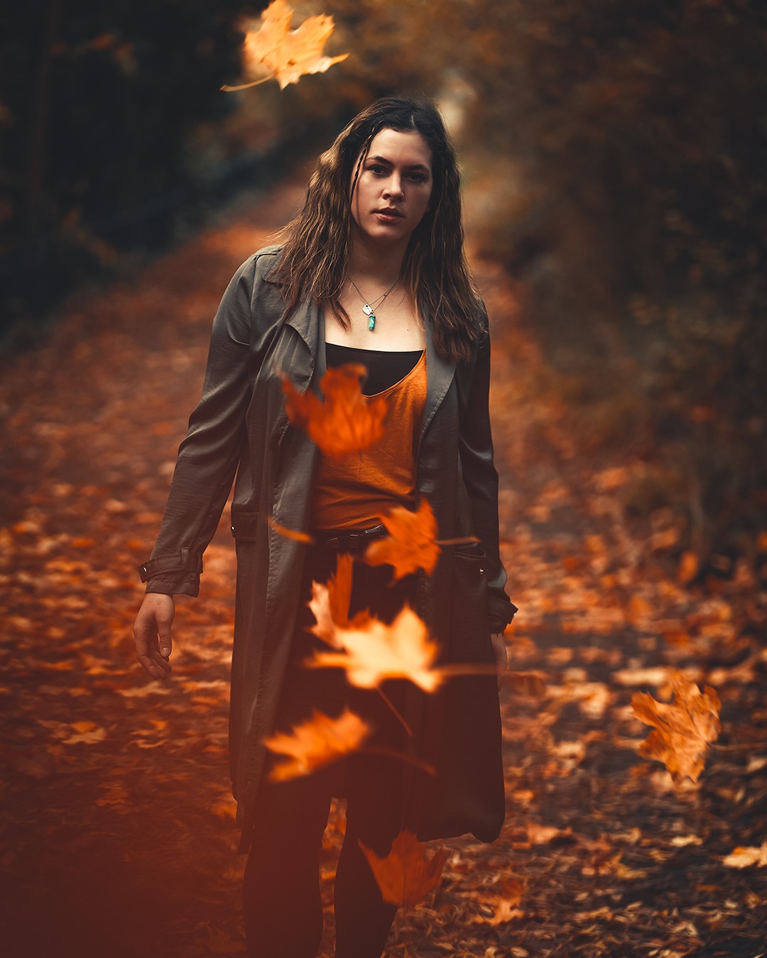 fall outdoor portrait photography