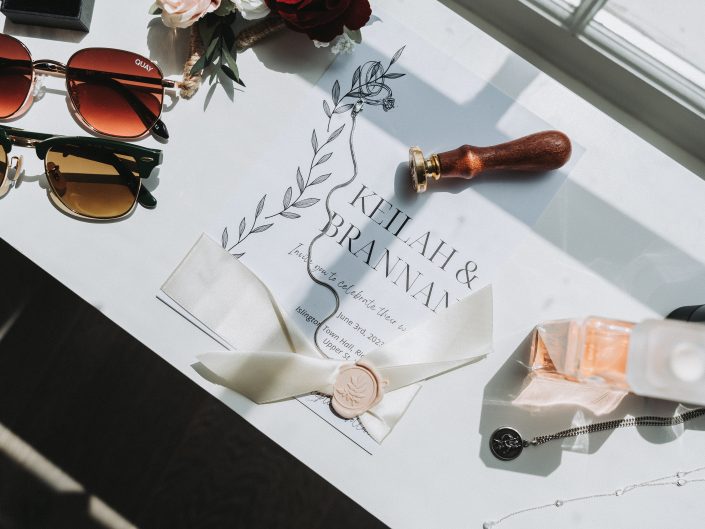 flatlay wedding photo