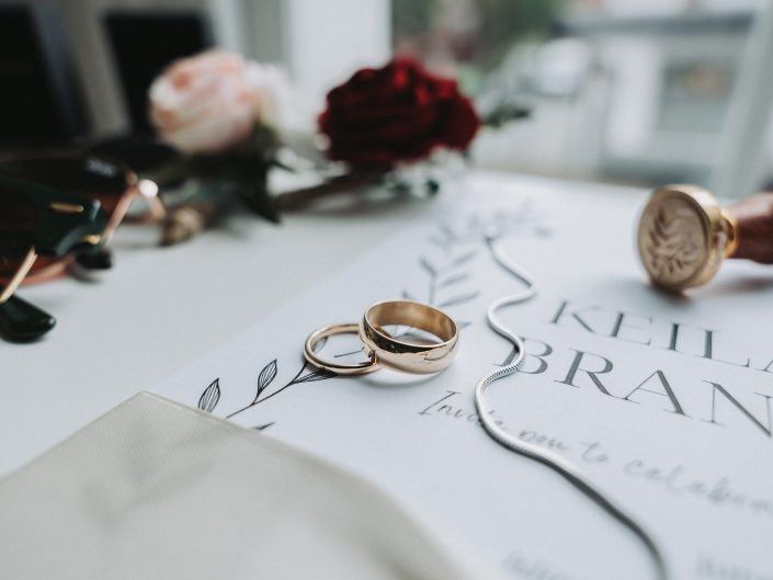 wedding rings close-up photo