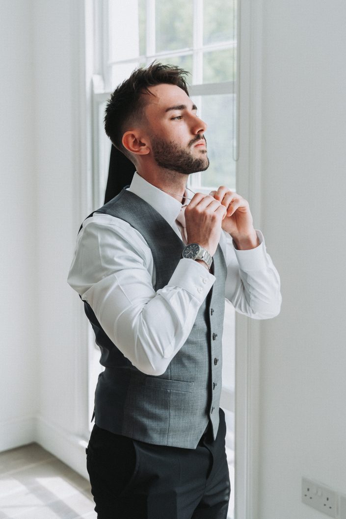 groom getting ready