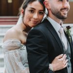 bride and groom close-up photo